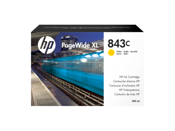 Image for HP 843C 400-ml Yellow PageWide XL Ink Cartridge from HP2BFED