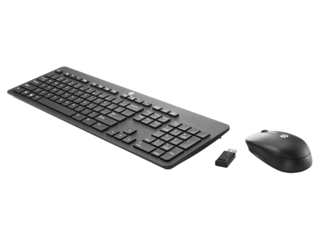 Bezdrátová tenká klávesnice a myš HP