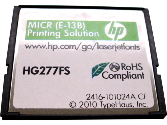 Image for HP MICR Printing Solution - CompactFlash from HP2BFED