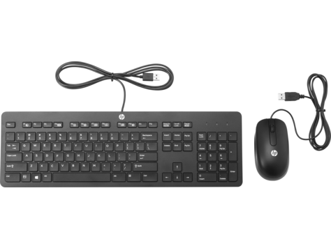 Ratón y teclado USB compactos HP
