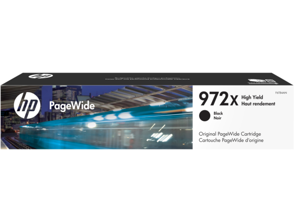 HP PageWide Supplies, HP 972X High Yield Black Original PageWide Cartridge, F6T84AN