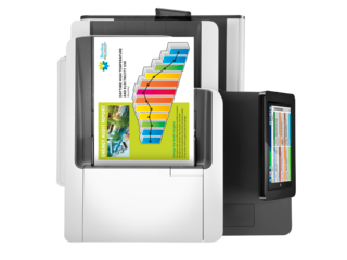 MULTIFUNZIONE LASER COLORI A4 HP PAGEWIDE ENTERPRISE MFP 586 LAN