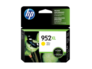 HP® 952XL High Yield Yellow Original Ink Cartridge (L0S67AN#140)