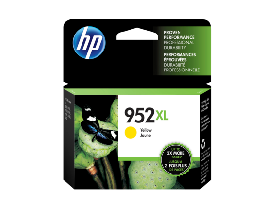 Ink Supplies, HP 952XL High Yield Yellow Original Ink Cartridge, L0S67AN#140