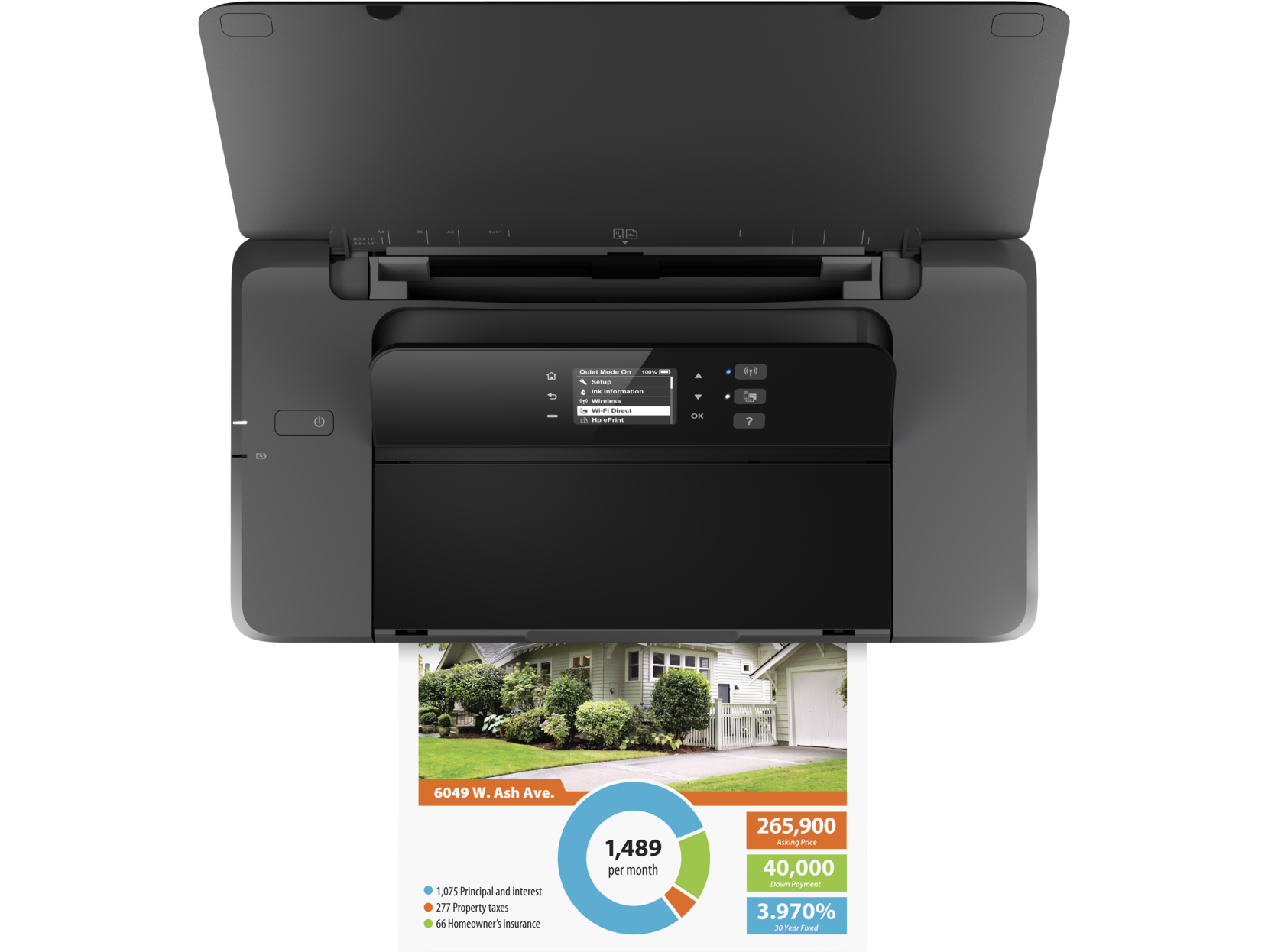 HP OfficeJet 200 Mobile Printer | HP ePrint | Wireless Direct Printing | CZ993A - Picture 7 of 10