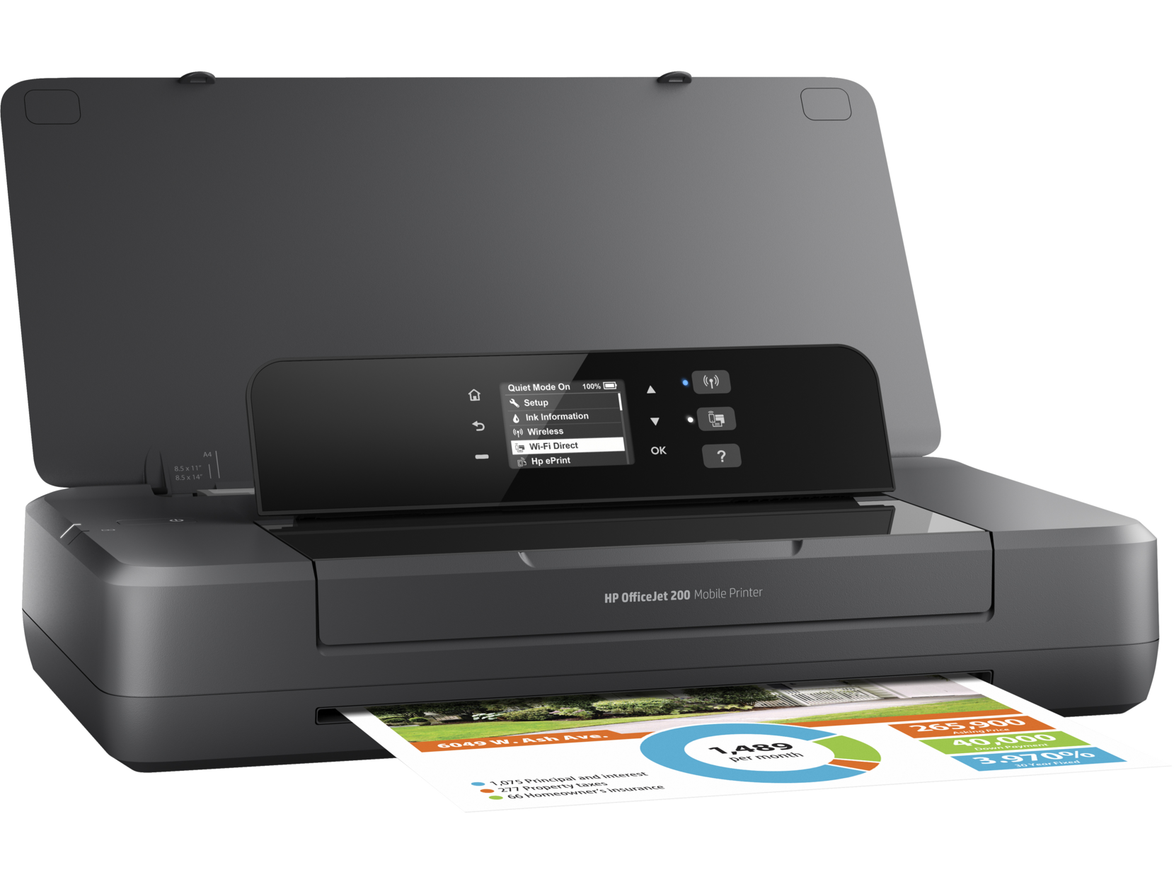 HP OfficeJet 200 Mobile Printer | HP ePrint | Wireless Direct Printing | CZ993A - Picture 5 of 10