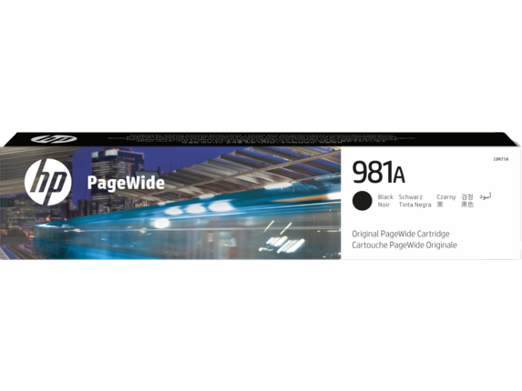 HP PageWide Supplies, HP 981A Black Original PageWide Cartridge, J3M71A