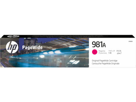 HP J3M69A HP 981A bíbor eredeti PageWide tintapatron  PageWide 556/ 586 nyomtatókhoz