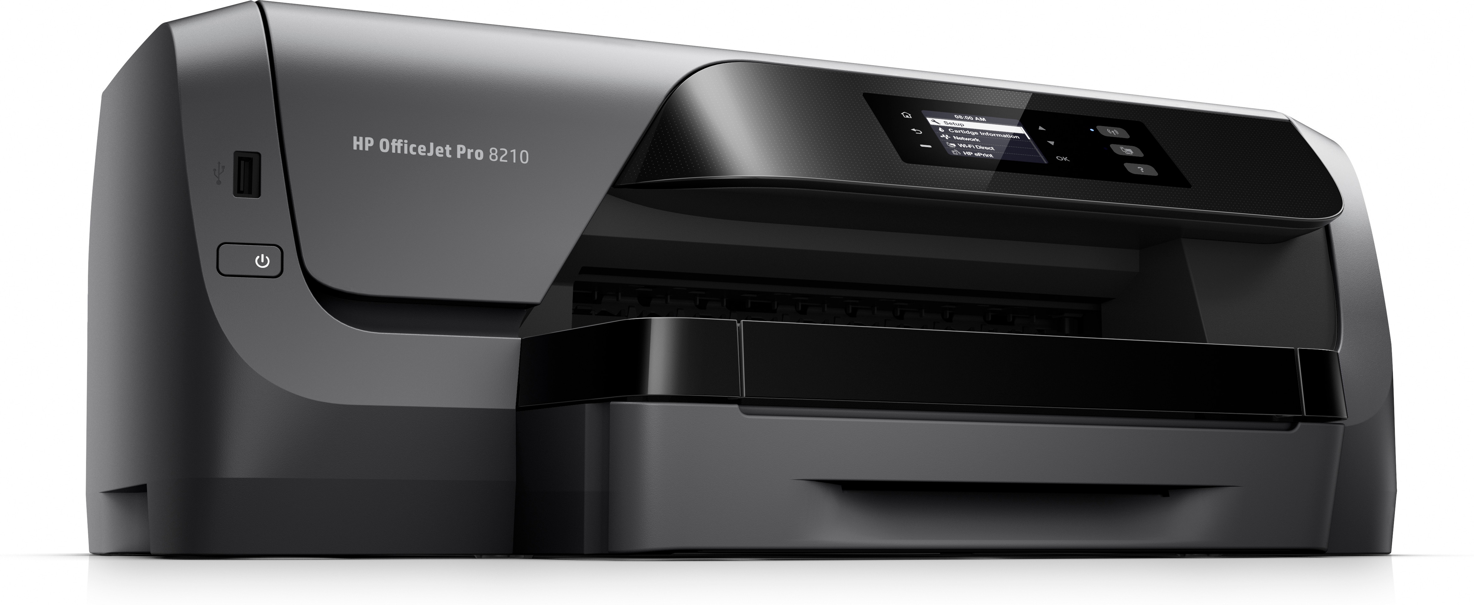 HP Officejet Pro 8210 Desktop Inkjet Printer - Color - 34 ppm Mono / 34 ppm Color - 2400 x 1200 dpi...