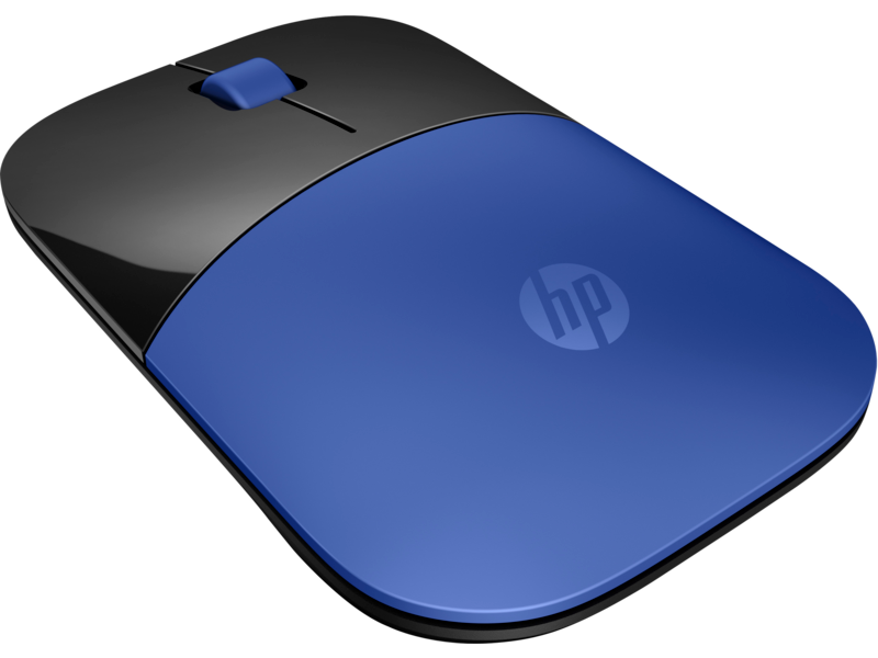 2c16 - HP Wireless Mouse Z3700 (Dragonfly Blue, matte/glossy finish) Catalog, Rear Left Facing