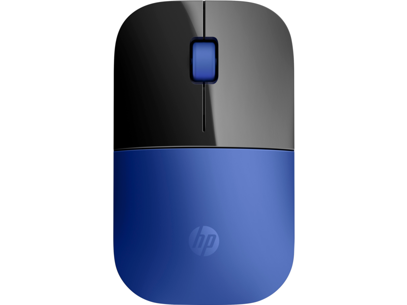 2c16 - HP Wireless Mouse Z3700 (Dragonfly Blue, matte/glossy finish) Catalog, Top View