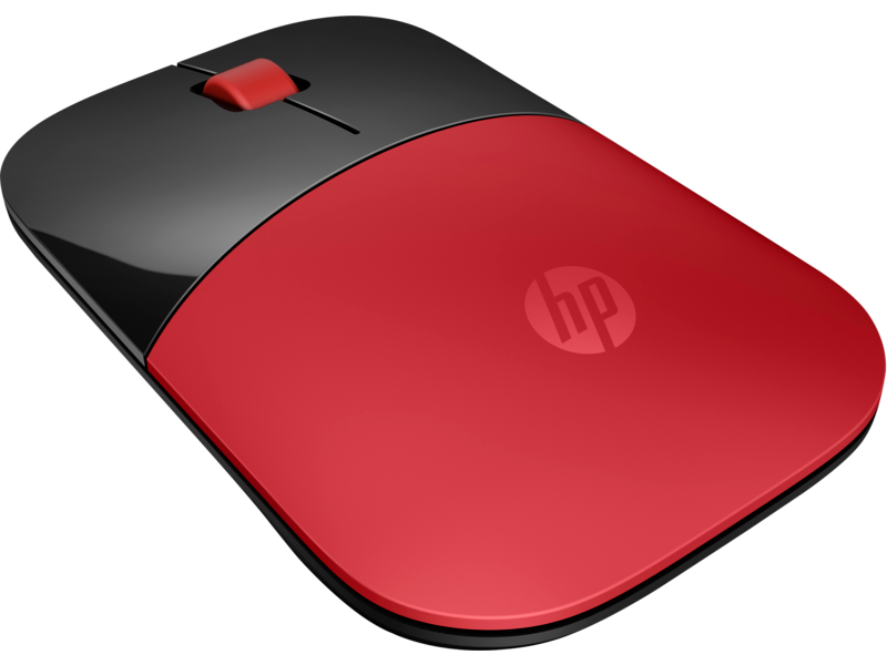 2c16 - HP Wireless Mouse Z3700 (Cardinal Red, matte/glossy finish) Catalog, Rear Back Facing