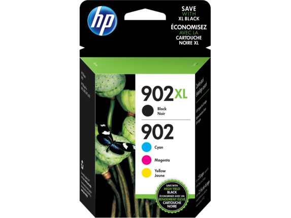 Image for HP 902XL High Yield Black/902 Cyan/Magenta/Yellow 4-pack Original Ink Cartridges from HP2BFED