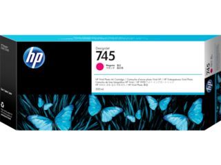 HP 745 300-ml DesignJet Magenta Ink Cartridge, F9K01A