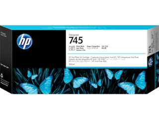 HP® 745 300-ml DesignJet Cyan Ink Cartridge (F9K03A)