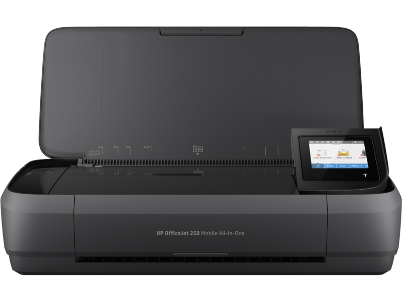 HP OfficeJet 250 Mobile All-in-One, Center, Front, no output.