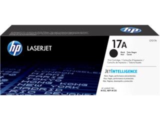 HP 17A Black Original LaserJet Toner Cartridge, CF217A