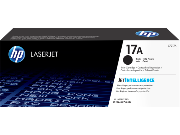HP Laser Toner Cartridges and Kits, HP 17A Black Original LaserJet Toner Cartridge, CF217A