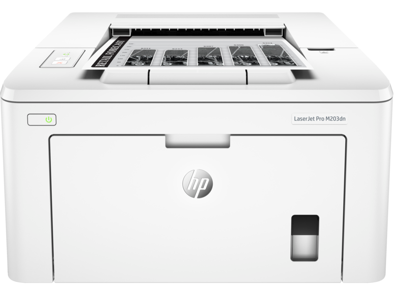 HP LasesrJet Pro M203dn, Center, Front, with output