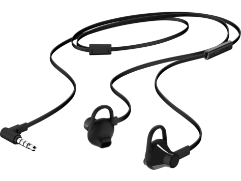 HP Earbuds Black Headset 150
