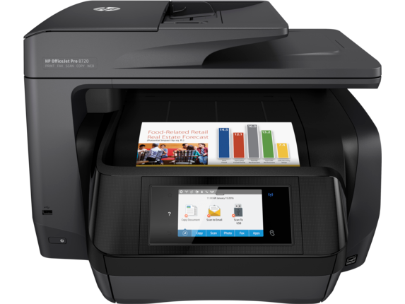 Business Ink Printers, HP OfficeJet Pro 8720 All-in-One Printer