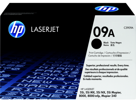HP 09A-LaserJet-Originaltonerpatrone, schwarz
