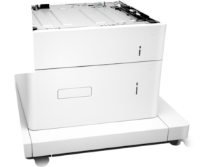 HP LaserJet 1x550-sheet and 2000-sheet HCI Feeder and Stand