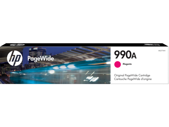 HP PageWide Supplies, HP 990A Magenta Original PageWide Cartridge, M0J77AN