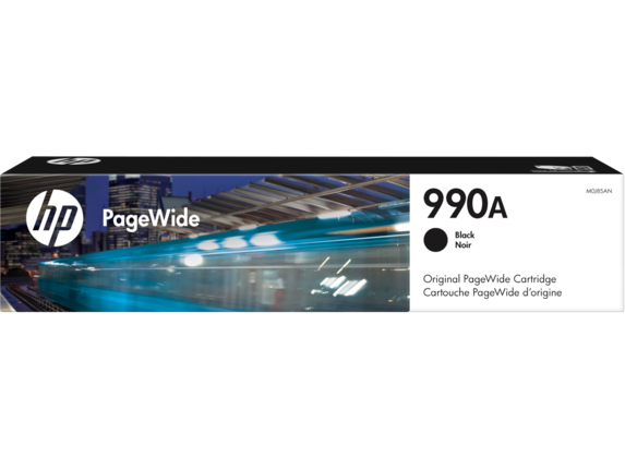 HP PageWide Supplies, HP 990A Black Original PageWide Cartridge, M0J85AN