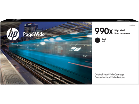 HP PageWide Supplies, HP 990X High Yield Black Original PageWide Cartridge, M0K01AN
