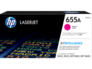 HP 655A Magenta Original LaserJet Toner Cartridge, CF453A