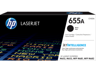 HP 655A, (CF450A) Black Original LaserJet Toner Cartridge