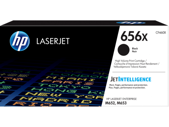 HP Laser Toner Cartridges and Kits, HP 656X High Yield Black Original LaserJet Toner Cartridge, CF460X