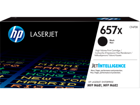 HP CF470X 657X CF473X nagy kapacitású fekete eredeti LaserJet tonerkazetta M681 M682