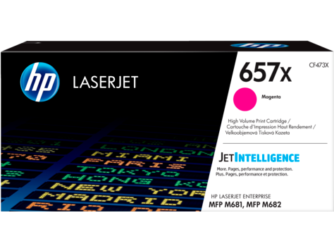 HP 657X CF473X nagy kapacitású bíbor eredeti LaserJet tonerkazetta M681 M682