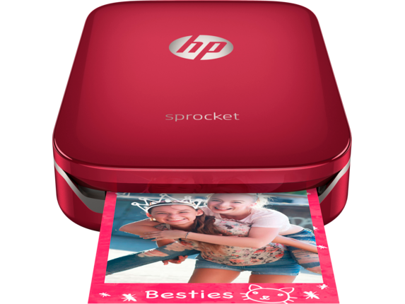 HP® Red Sprocket Photo Printer (Z3Z93A#B1H)