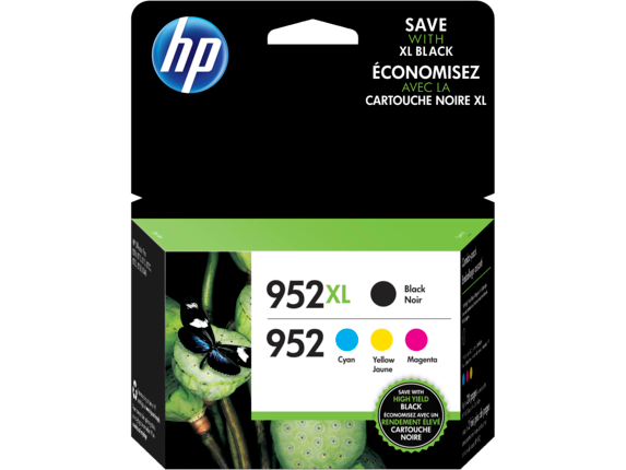 Image for HP 952XL High Yield Black/952 Cyan/Magenta/Yellow 4-pack Original Ink Cartridges from HP2BFED