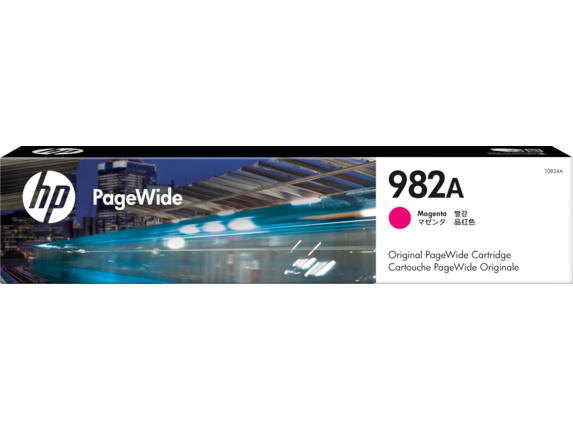 HP PageWide Supplies, HP 982A Magenta Original PageWide Cartridge, T0B24A