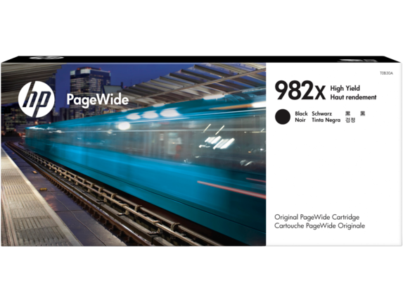 HP PageWide Supplies, HP 982X High Yield Black Original PageWide Cartridge, T0B30A