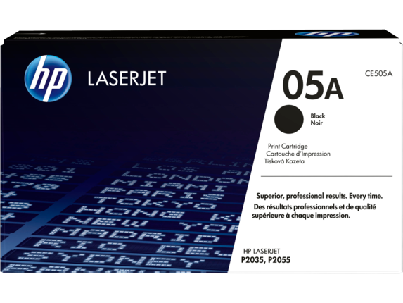 HP 05A, (CE505A) Black Original LaserJet Toner Cartridge