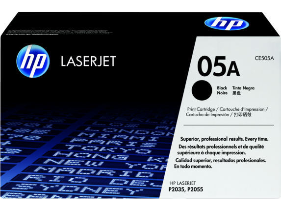 HP Laser Toner Cartridges and Kits, HP 05A Black Original LaserJet Toner Cartridge, CE505A