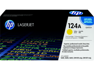 HP 124A Yellow Original LaserJet Toner Cartridge, Q6002A HP 124A Yellow Original LaserJet Toner Cartridge, Q6002A