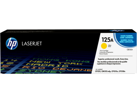 HP 125A CB542A Sárga toner / festékkazetta Color Laserjet CP1215 CP1217 CP1515 CP1518 CM1312 nyomtatókhoz (1400 old.)