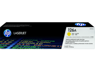 HP 126A Yellow Original LaserJet Toner Cartridge, CE312A