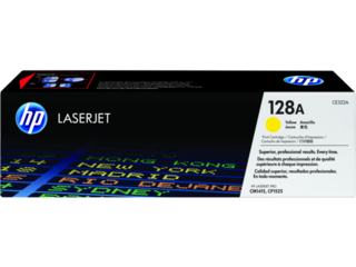 HP 128A Yellow Original LaserJet Toner Cartridge, CE322A