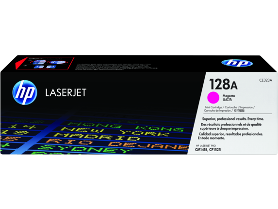 HP Laser Toner Cartridges and Kits, HP 128A Magenta Original LaserJet Toner Cartridge, CE323A