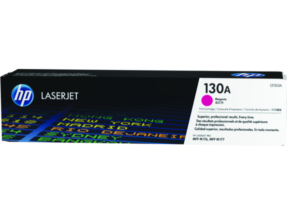 HP Laser Toner Cartridges and Kits, HP 130A Magenta Original LaserJet Toner Cartridge, CF353A