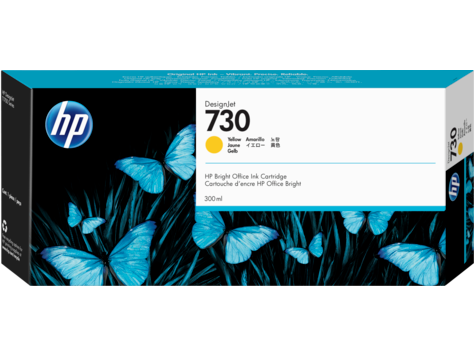 HP 730 P2V70A 300 ml sárga tintapatron eredeti T1700