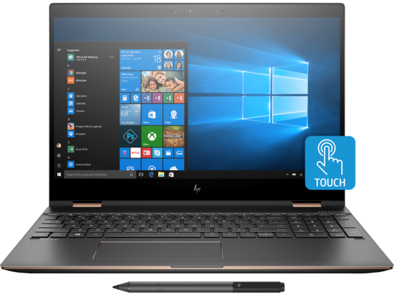 HP Spectre x360 (2KD76AV_1) 15.6″ 4K Touch Laptop, 8th Gen Core i7, 8GB RAM, 256GB SSD