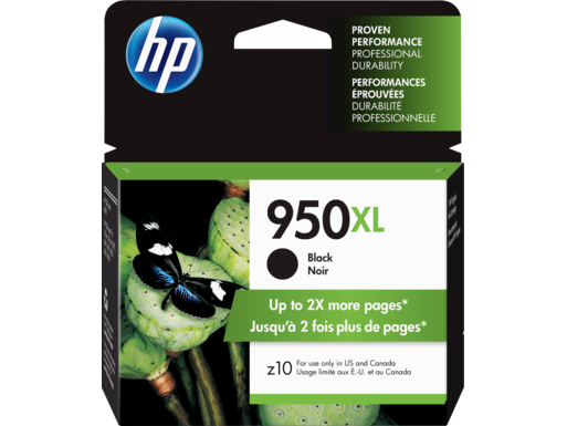 HP 950XL High Yield Black Original Ink Cartridge, CN045AN#140